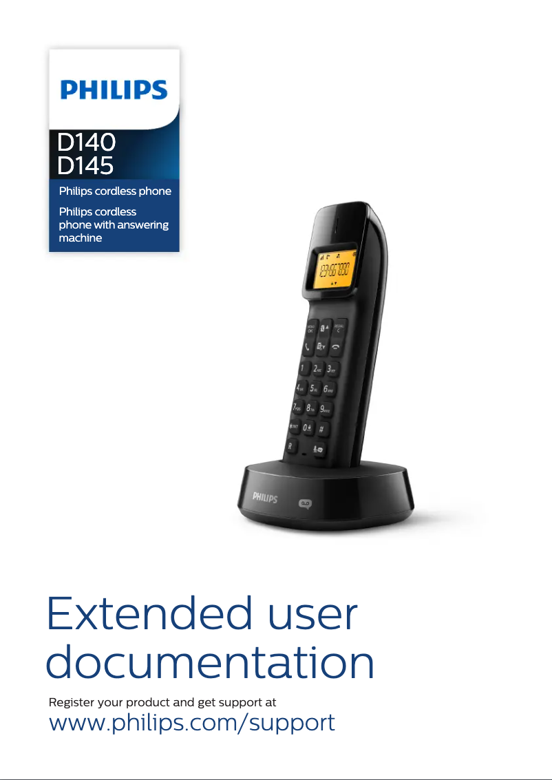 Page 1 de la notice Mode d'emploi Philips D1453W