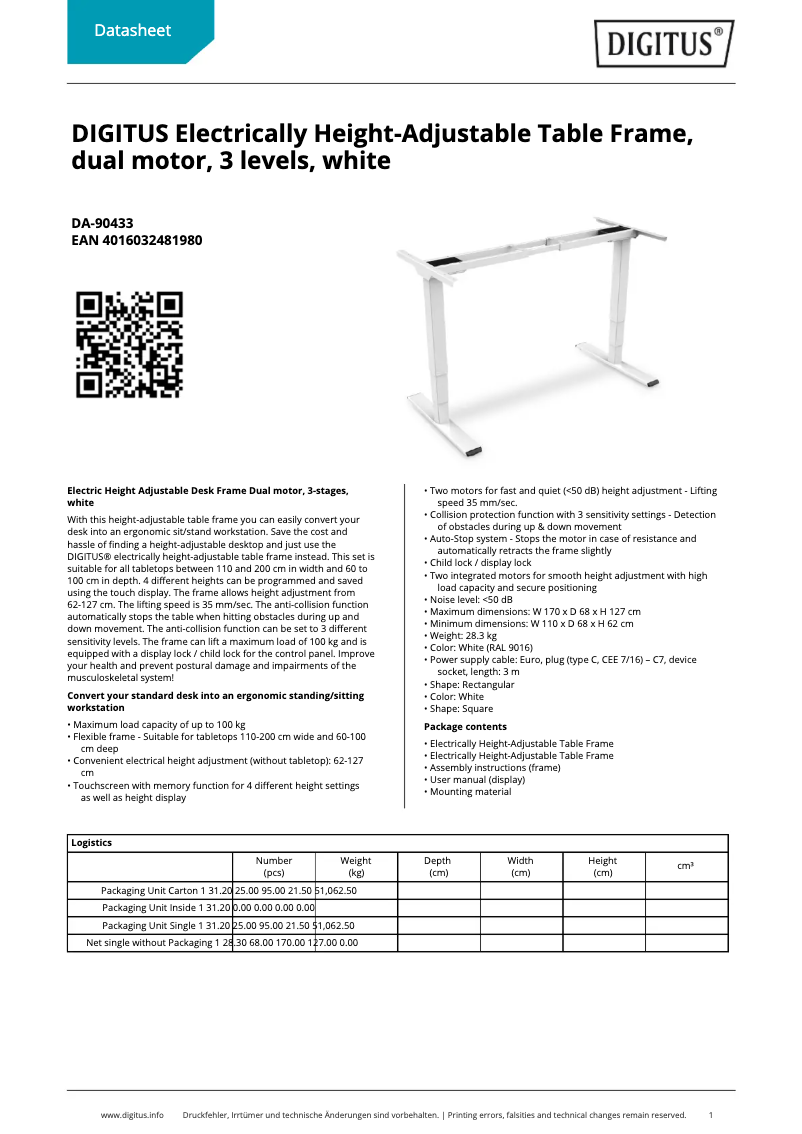 Image de la première page du manuel de l'appareil DA-90433