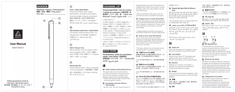 Image de la première page du manuel de l'appareil Dash 4