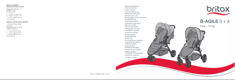 Image de la première page du manuel de l'appareil B-Agile 3