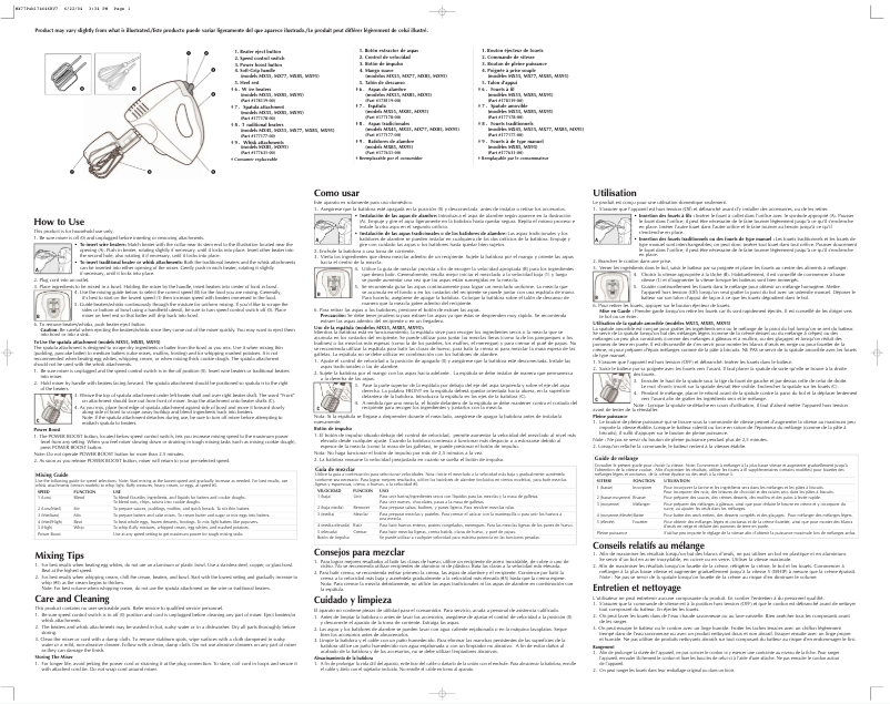 Image de la première page du manuel de l'appareil MX77
