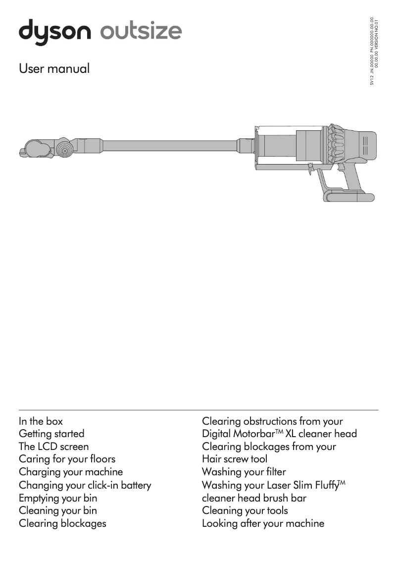 Page n°1 - Manuel utilisateur Dyson Outsize Total Clean