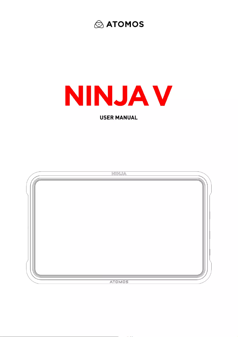 Page 1 de la notice Manuel utilisateur Atomos Ninja V