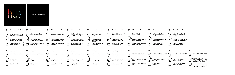 Image de la première page du manuel de l'appareil Hue White GU10