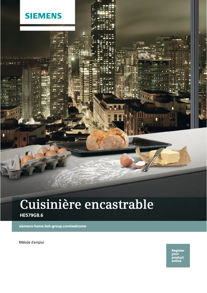 Image de la première page du manuel de l'appareil HE579GBS6