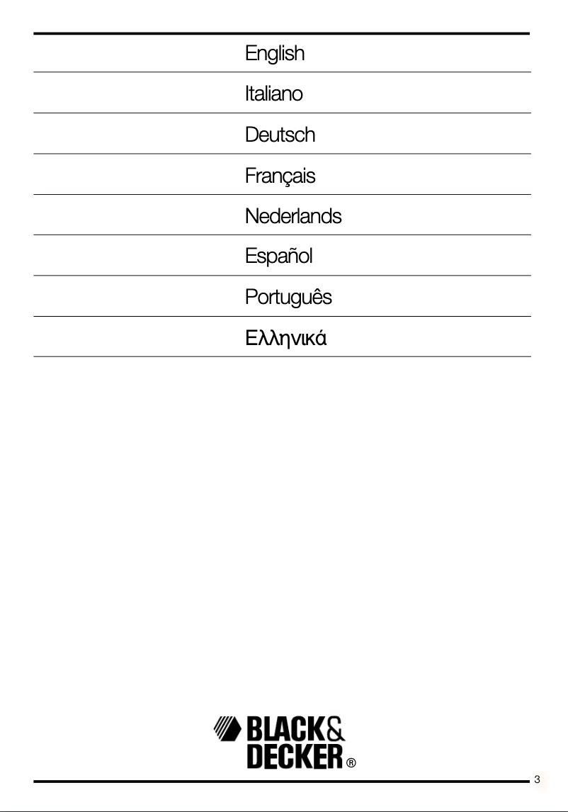 Page 1 de la notice Manuel utilisateur Black & Decker GK430