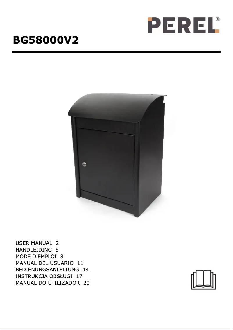 Page 1 de la notice Manuel utilisateur Perel BG58000V2