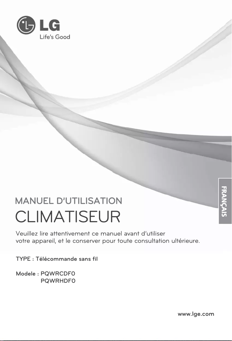 Page 1 de la notice Manuel utilisateur LG PQWRHDF0