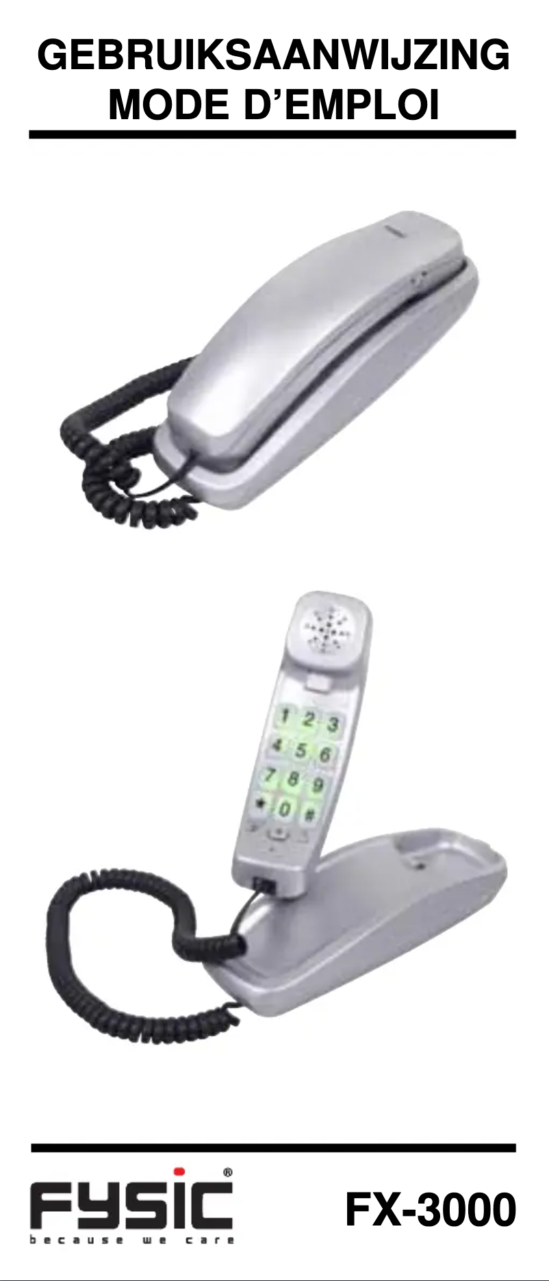 Imagen de la primera página del manual del dispositivo FX-3000