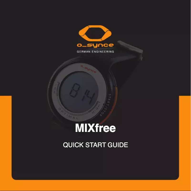 Página 1 del manual Manual de usuario O-Synce Mix Free