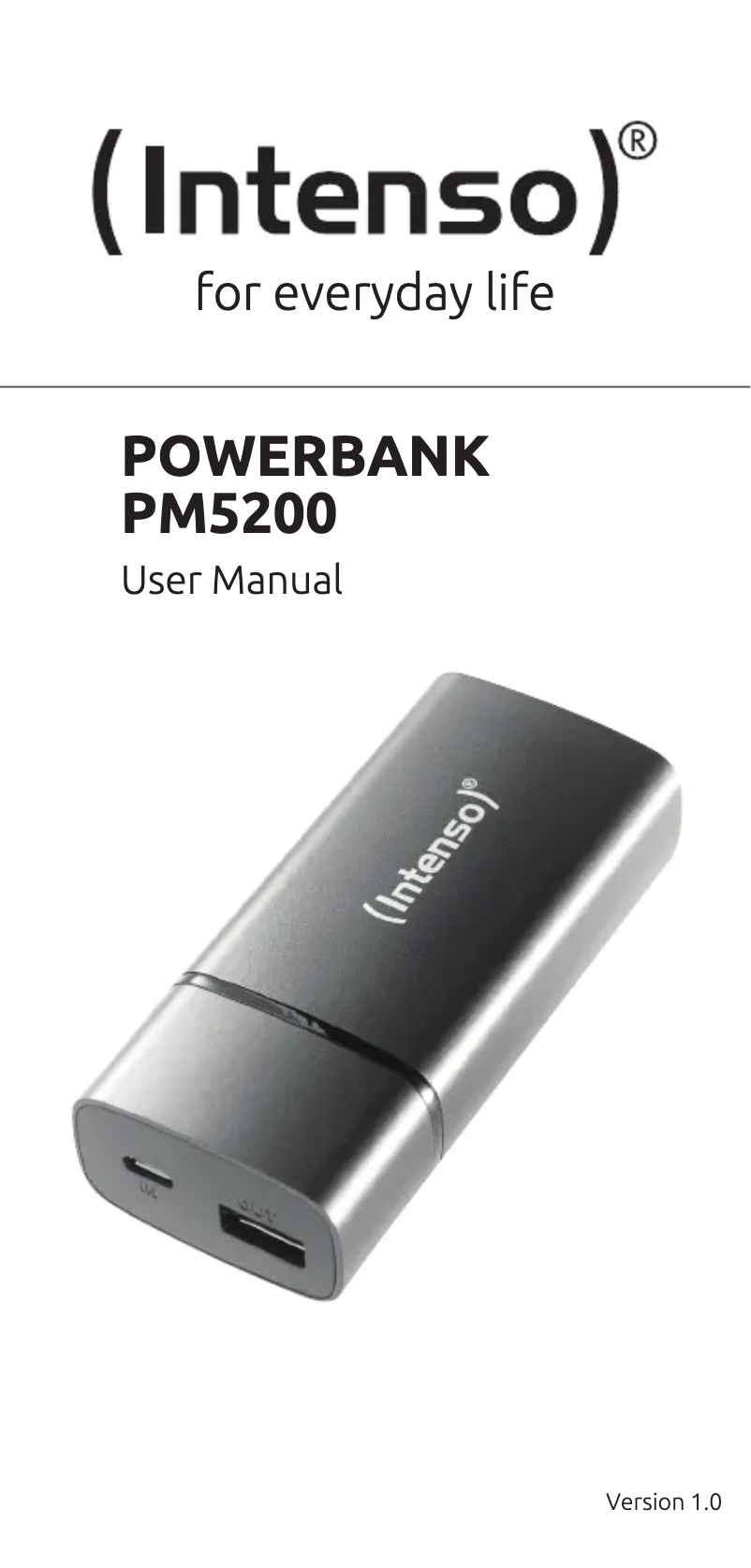 Image de la première page du manuel de l'appareil PM5200