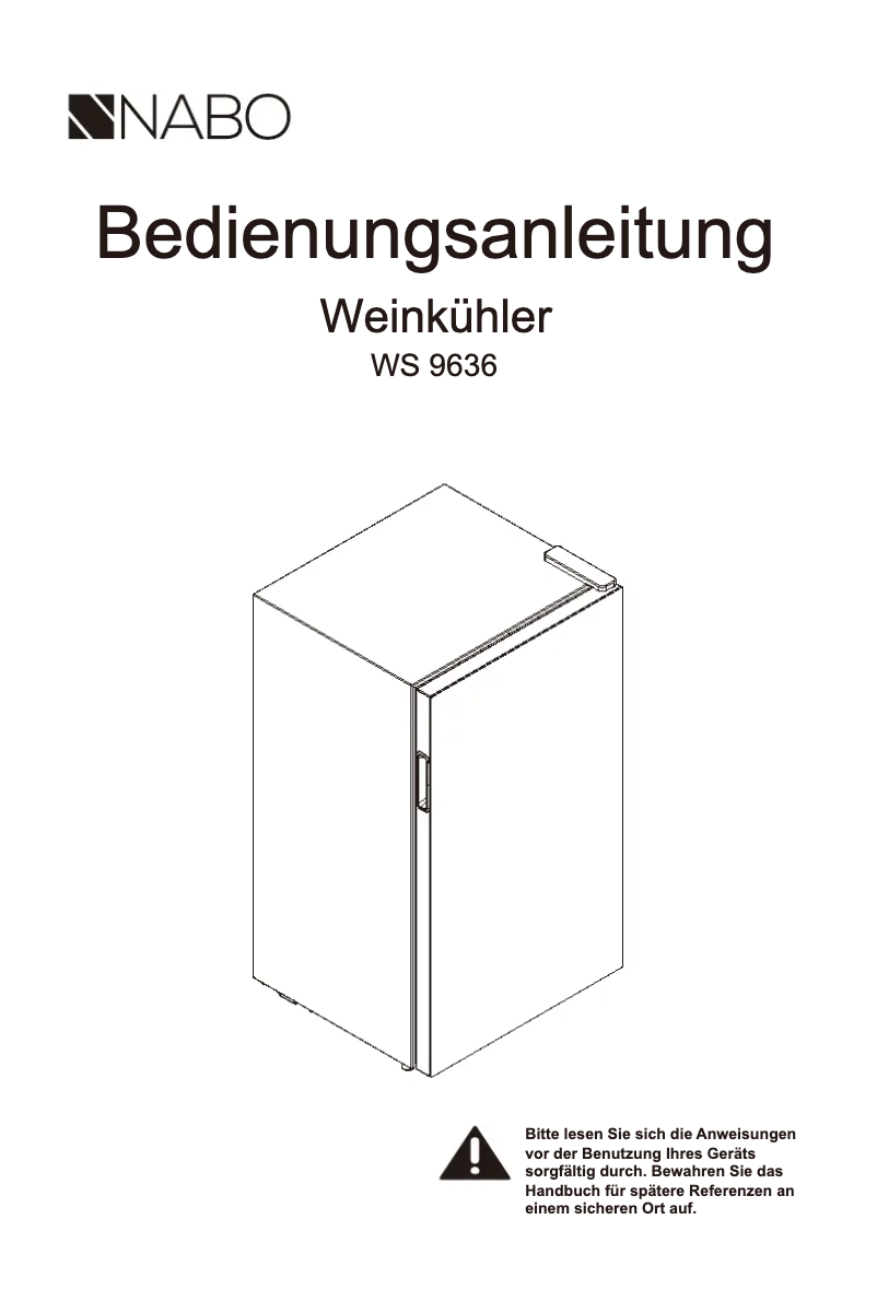 Image de la première page du manuel de l'appareil WS 9636