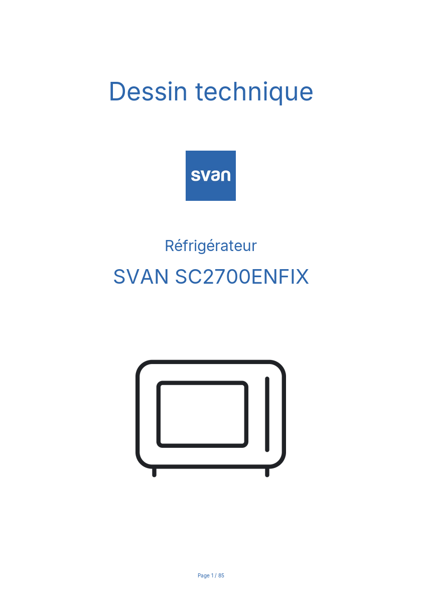 Image de la première page du manuel de l'appareil SC2700ENFIX