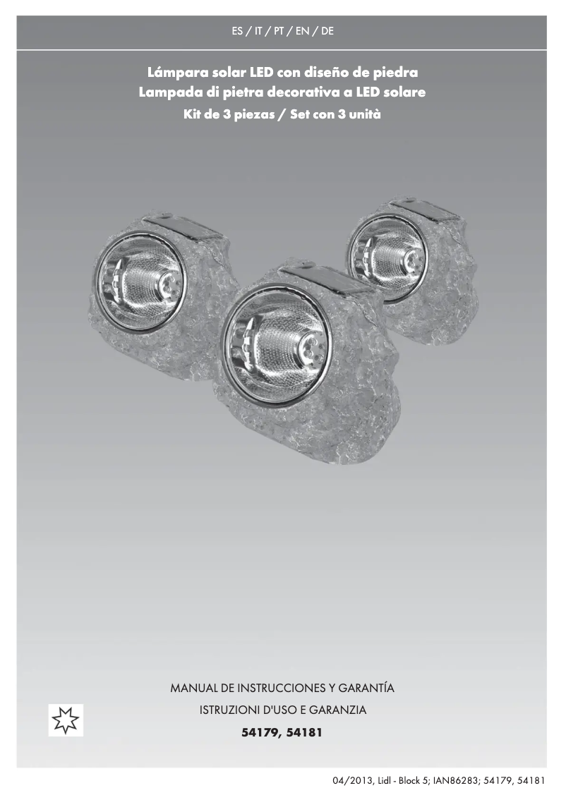 Page 1 de la notice Manuel utilisateur Livarno Lux IAN 86283