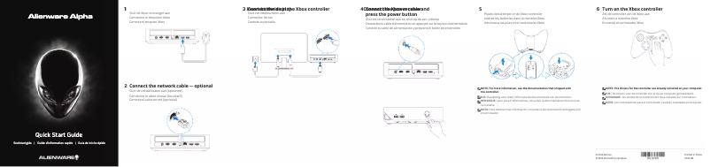 Page 1 de la notice Manuel utilisateur Alienware Alpha ASM100