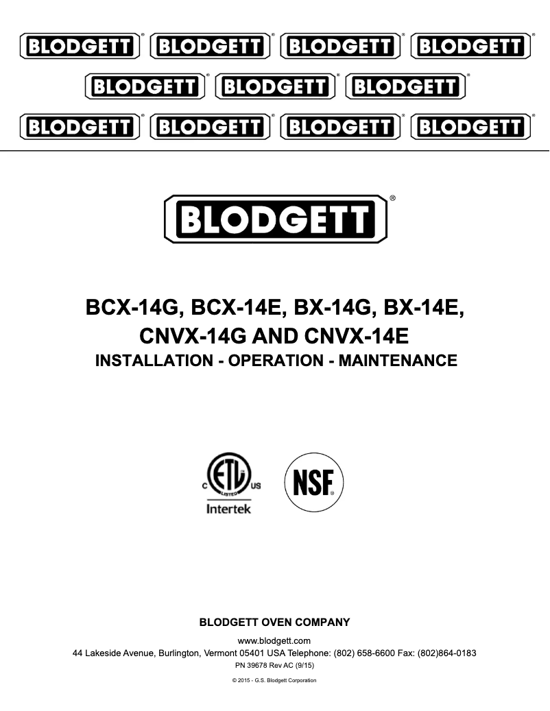 Image de la première page du manuel de l'appareil BX-14G