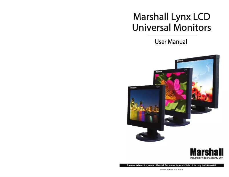 Page 1 de la notice Manuel utilisateur Marshall Electronics M-LYNX-19