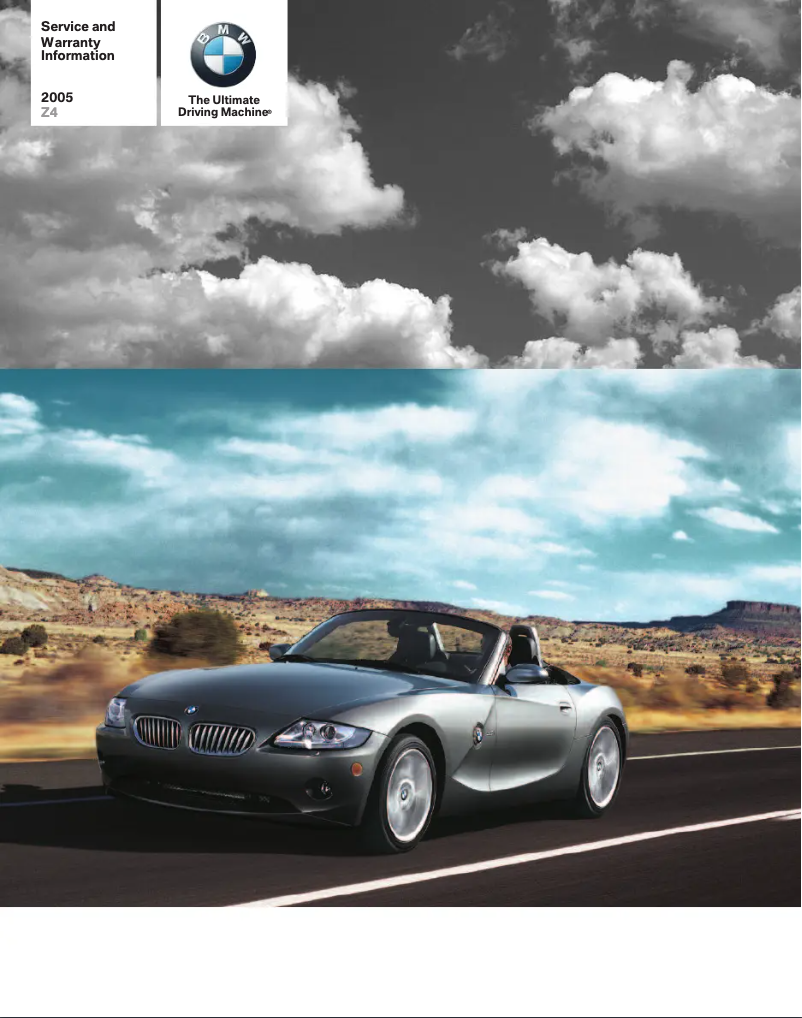 First page image of the manual for Z4 Roadster & Coupe (2005)