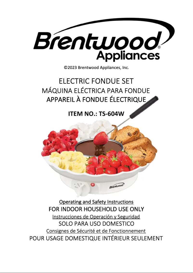 Page n°1 - Manuel utilisateur Brentwood TS-604W