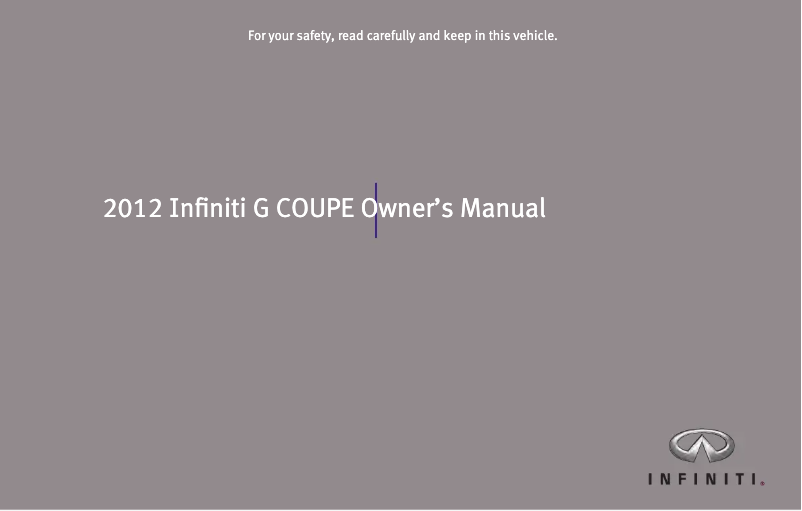 Imagen de la primera página del manual del dispositivo IPL G Coupe (2012)