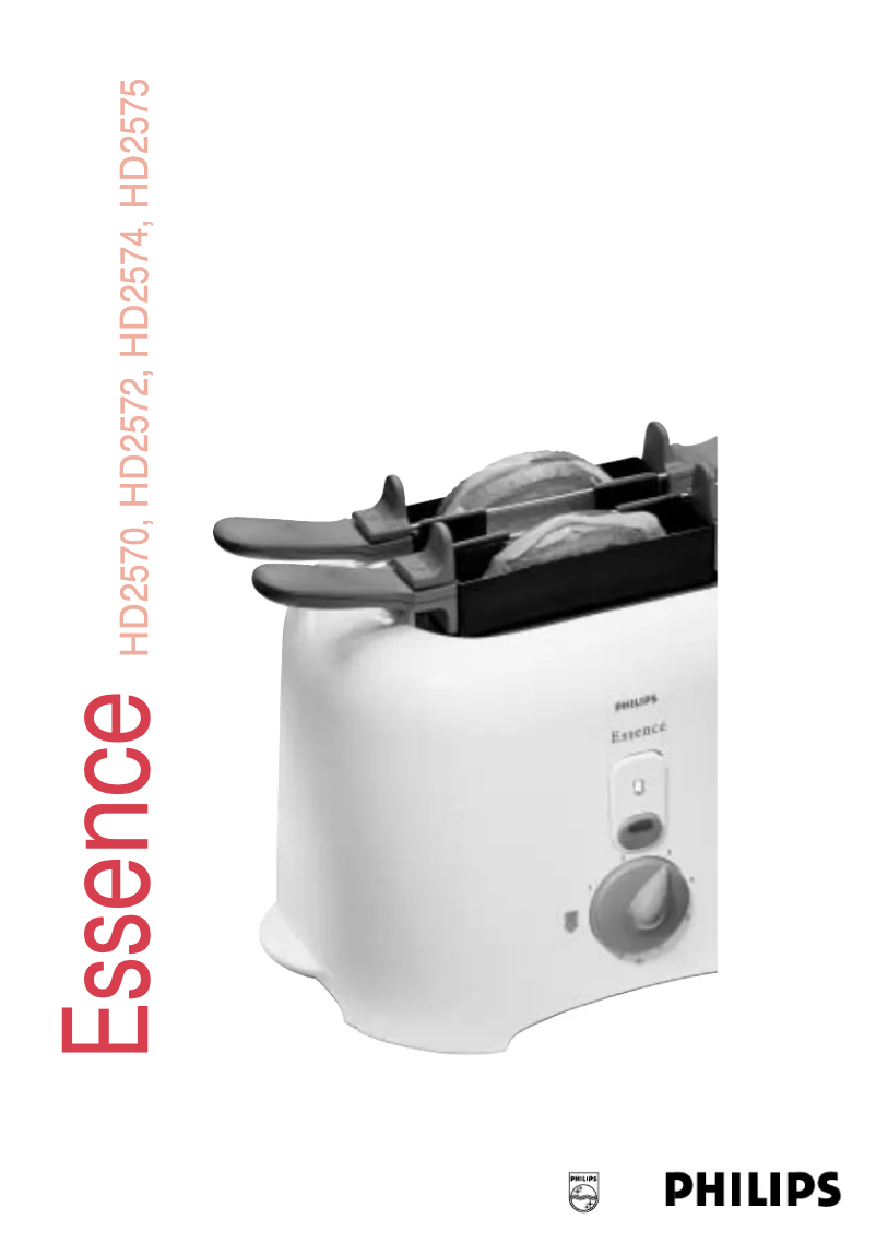 Page 1 of the manual User Manual Philips Essence HD2575