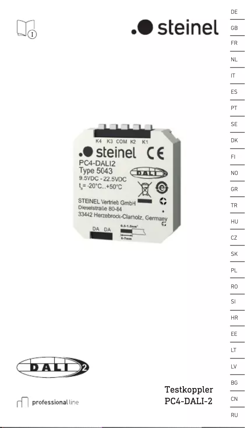 Page n°1 - Manuel utilisateur Steinel PC4