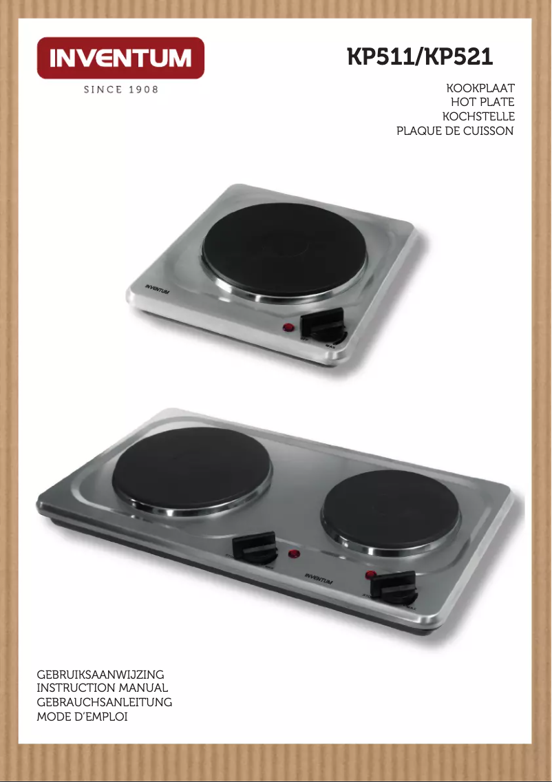 Page n°1 - Manuel utilisateur Inventum KP521