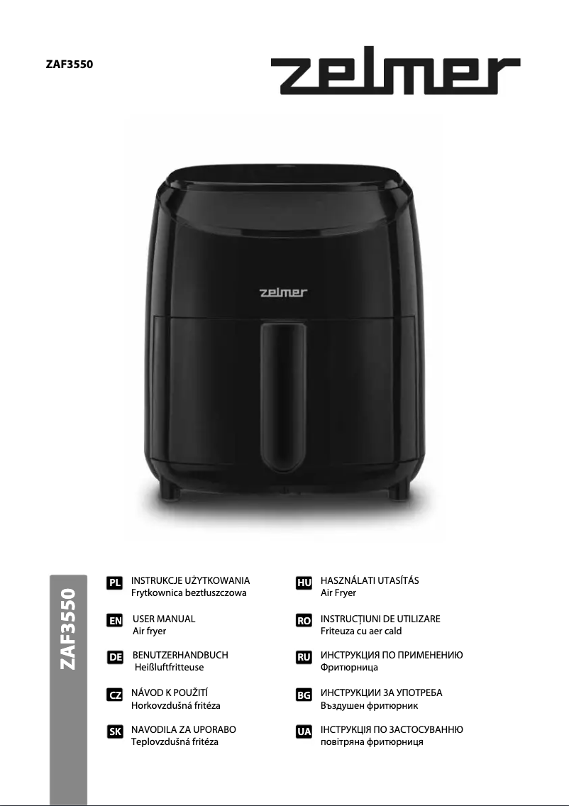 Page n°1 - Manuel utilisateur Zelmer ZAF3550