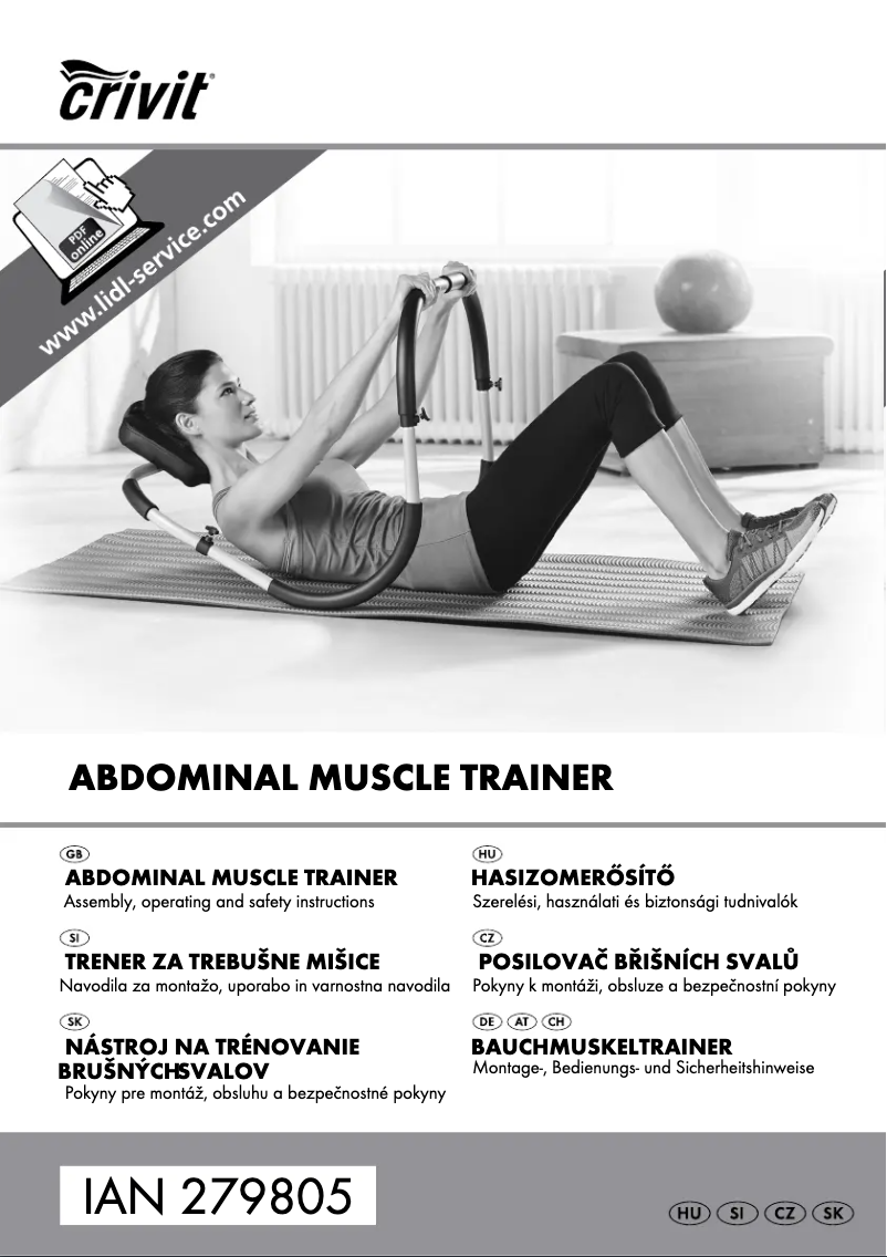 Page n°1 - Manuel utilisateur Crivit HG01546A