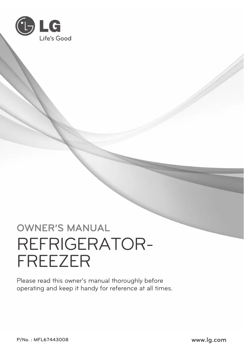 Page 1 de la notice Manuel utilisateur LG GR-M762GVHC