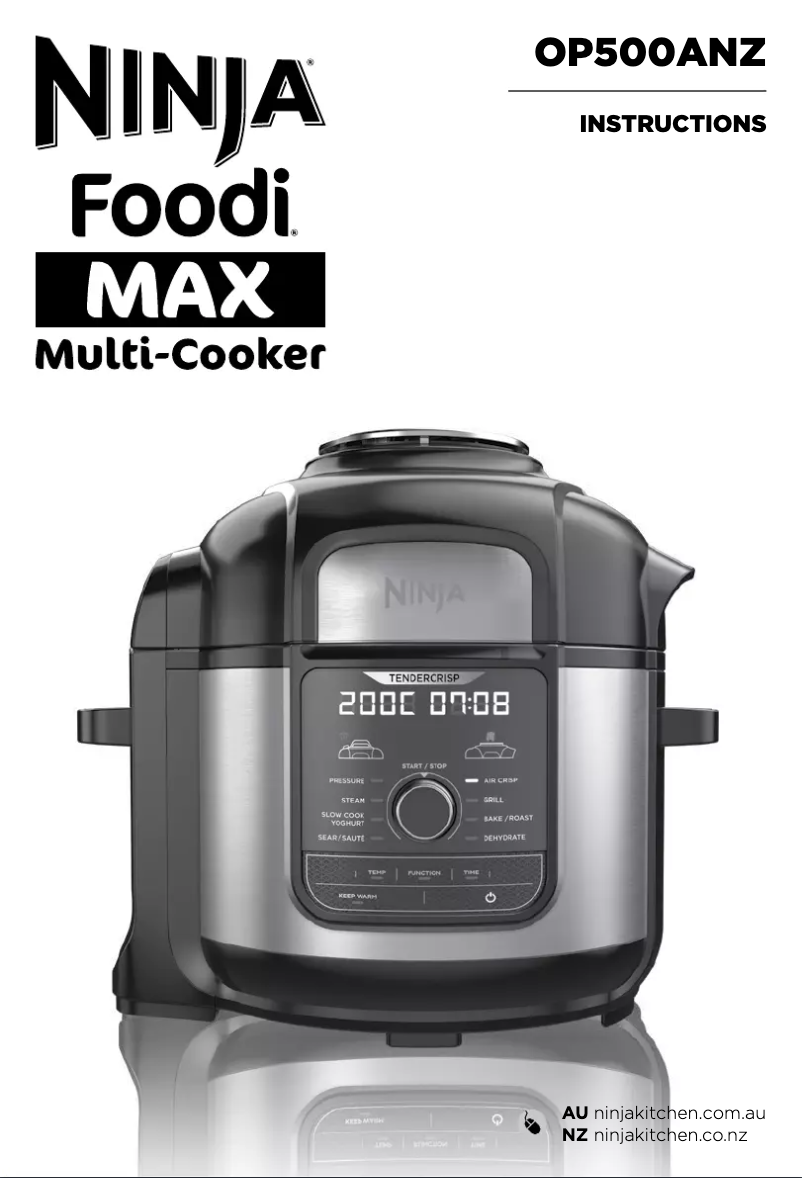 Page 1 of the manual User Manual Ninja Foodi Max OP500ANZ