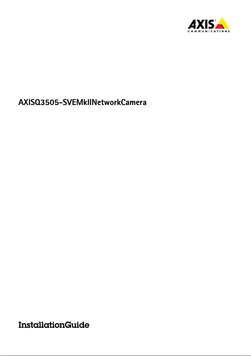 Image de la première page du manuel de l'appareil Q3505-SVE 22 mm Mk II