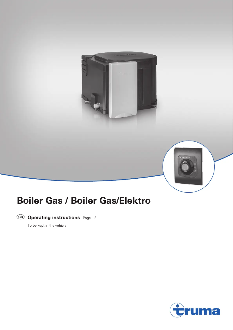 Page 1 de la notice Manuel utilisateur Truma Boiler