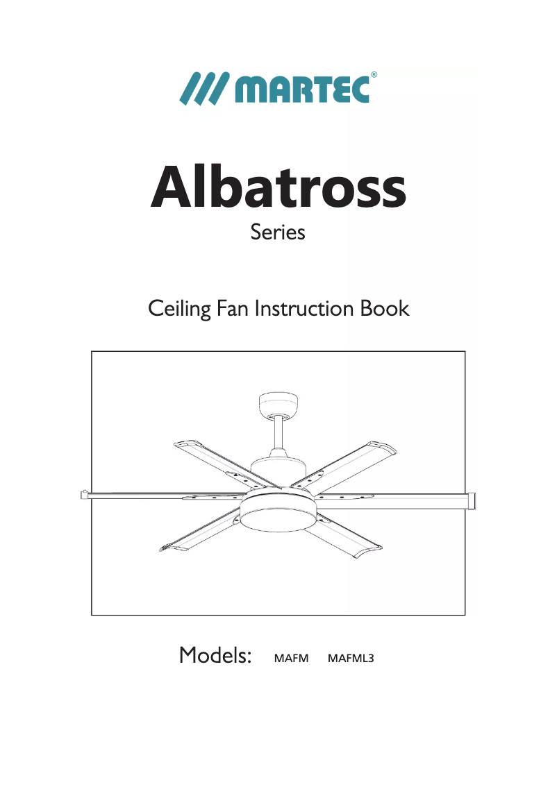 Page 1 de la notice Manuel utilisateur Martec Albatross MAFML3