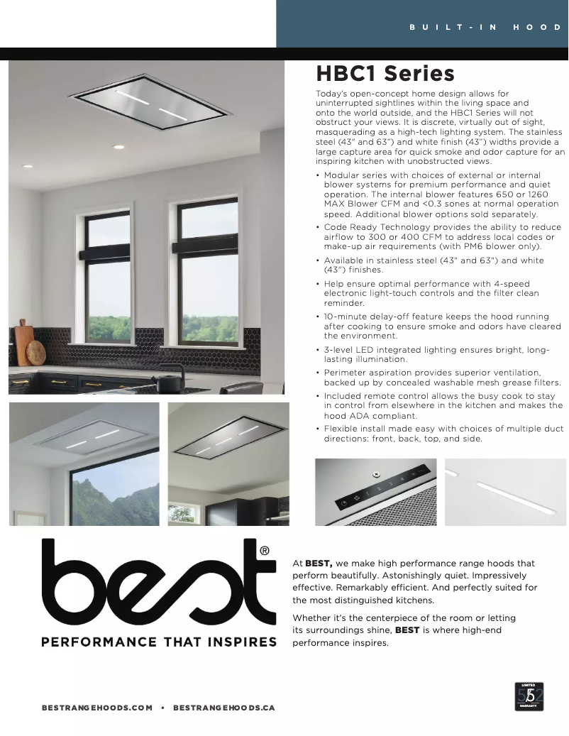 Image de la première page du manuel de l'appareil HBC163ESS