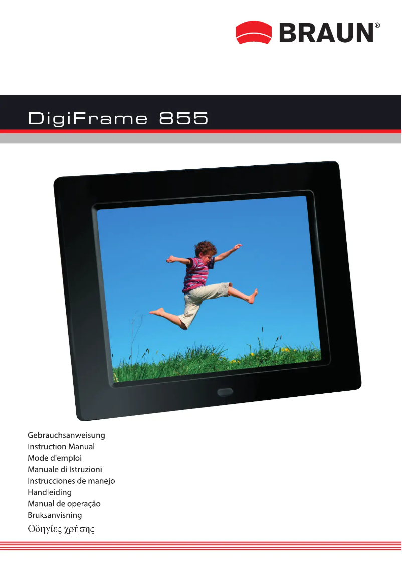 Page n°1 - Manuel utilisateur Braun DigiFrame 855
