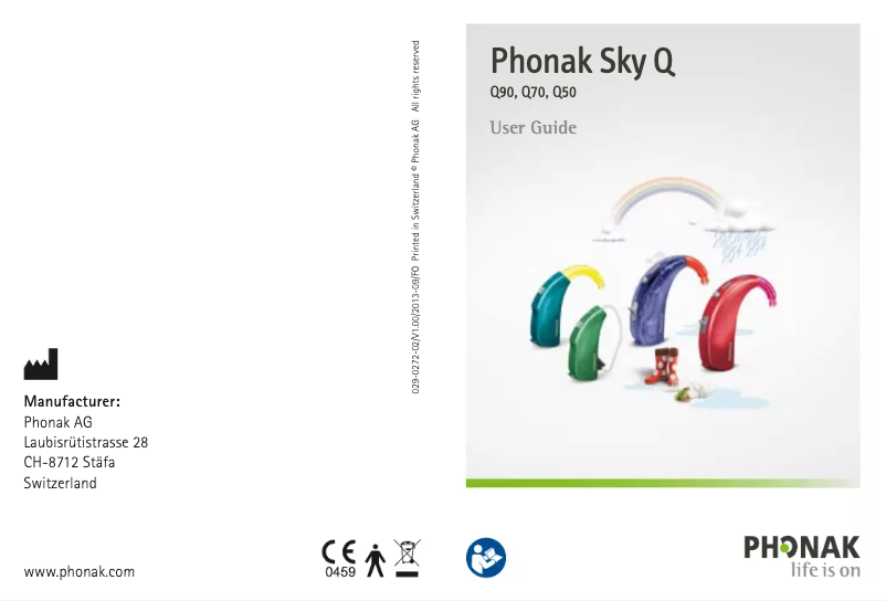 Page 1 de la notice Manuel utilisateur Phonak Sky Q