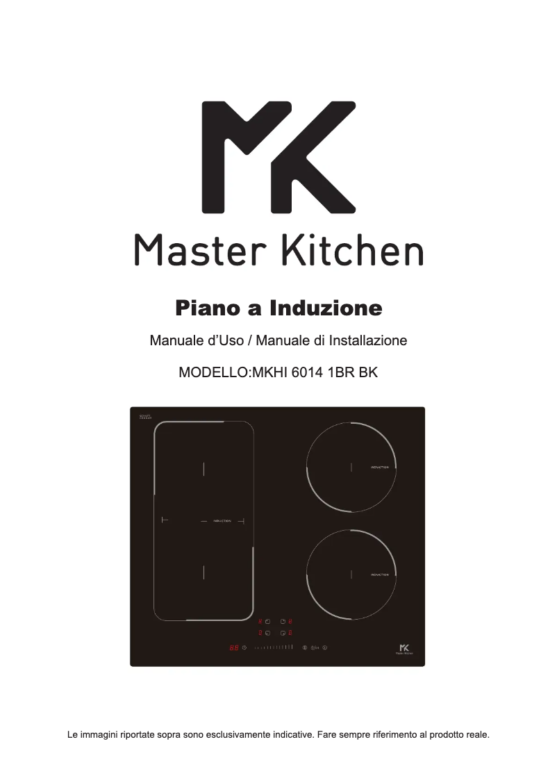 Page 1 de la notice Manuel utilisateur Master Kitchen MKHI 6014 1BR BK