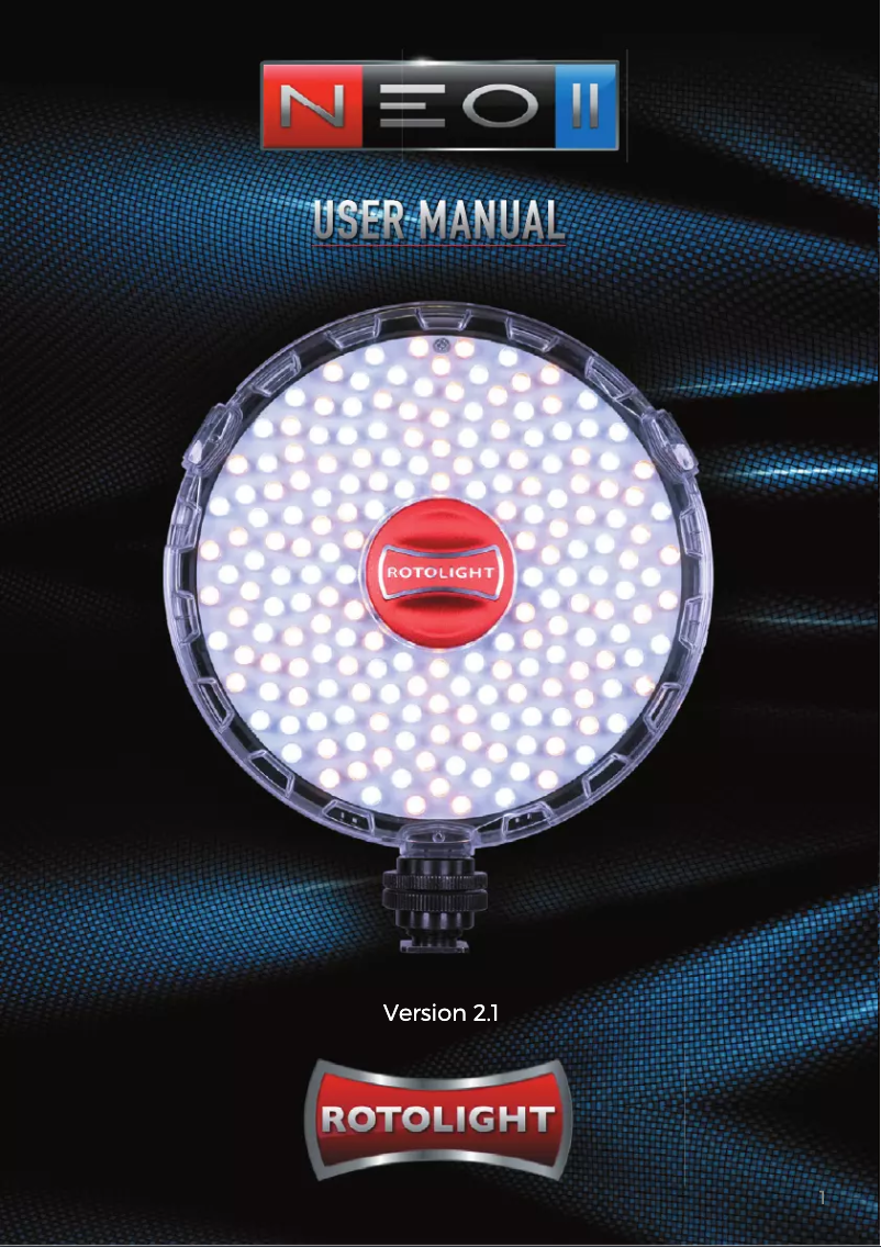 Image de la première page du manuel de l'appareil NEO ll