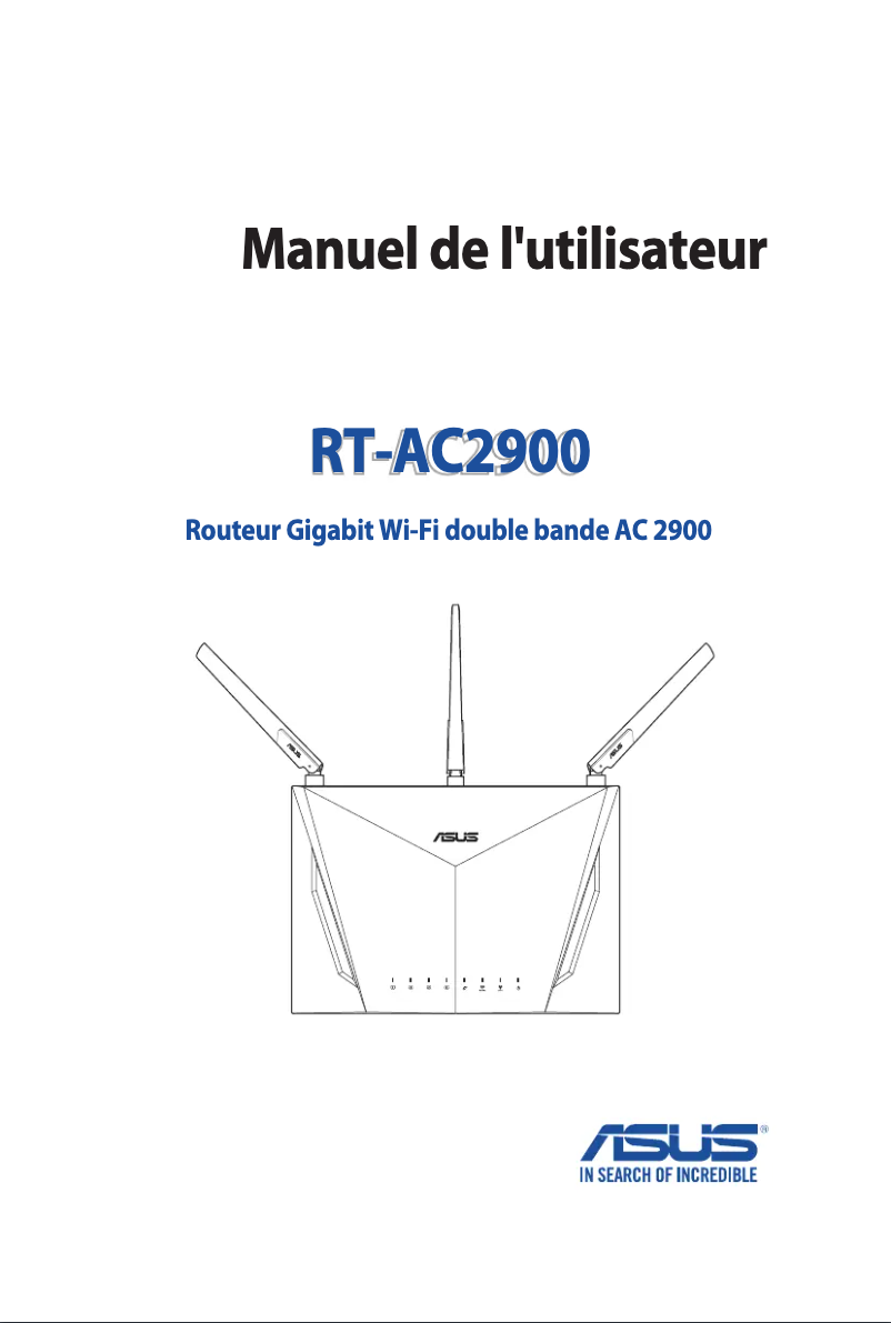 Image de la première page du manuel de l'appareil RT-AC2900