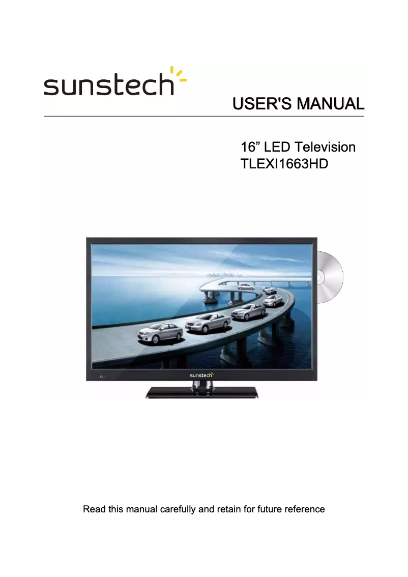 Page n°1 - Manuel utilisateur Sunstech TLEXI1663HD