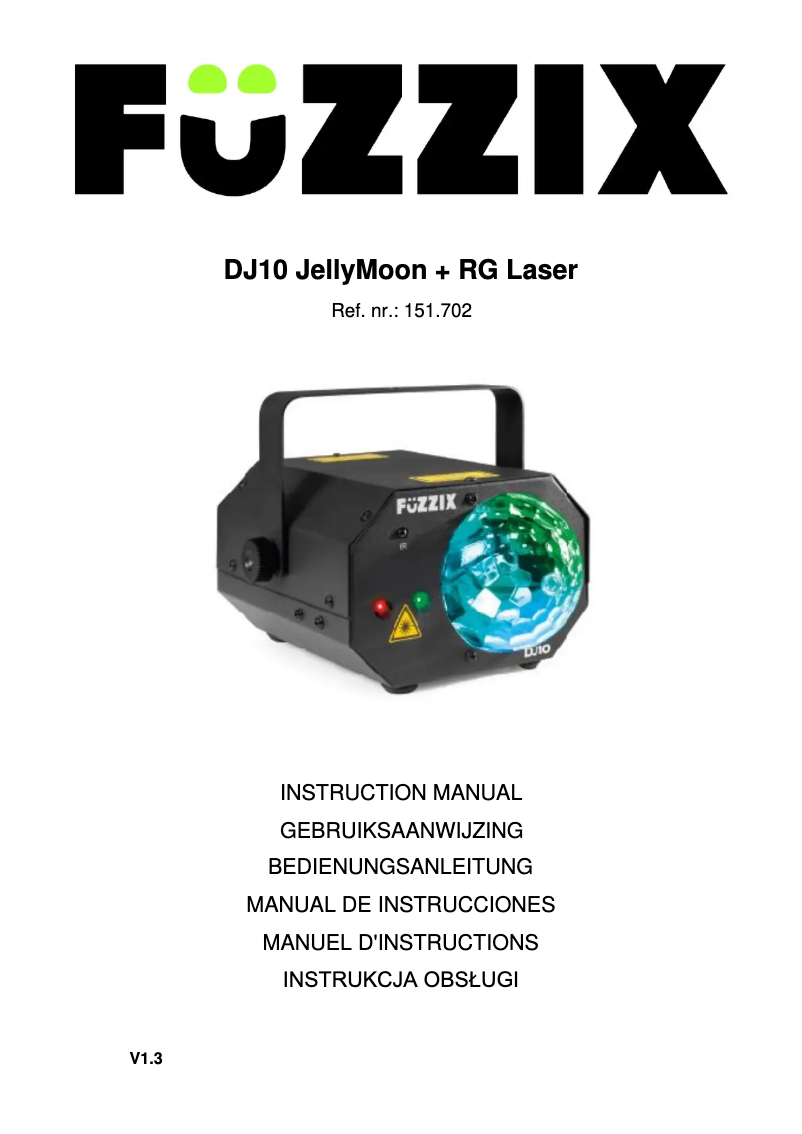 Imagen de la primera página del manual del dispositivo DJ10