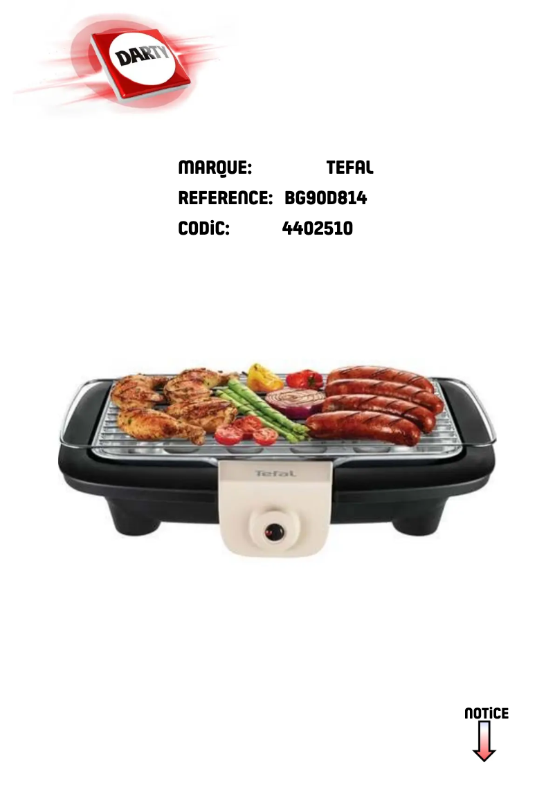 Página 1 del manual Manual de usuario Tefal EasyGrill Power BG90D814