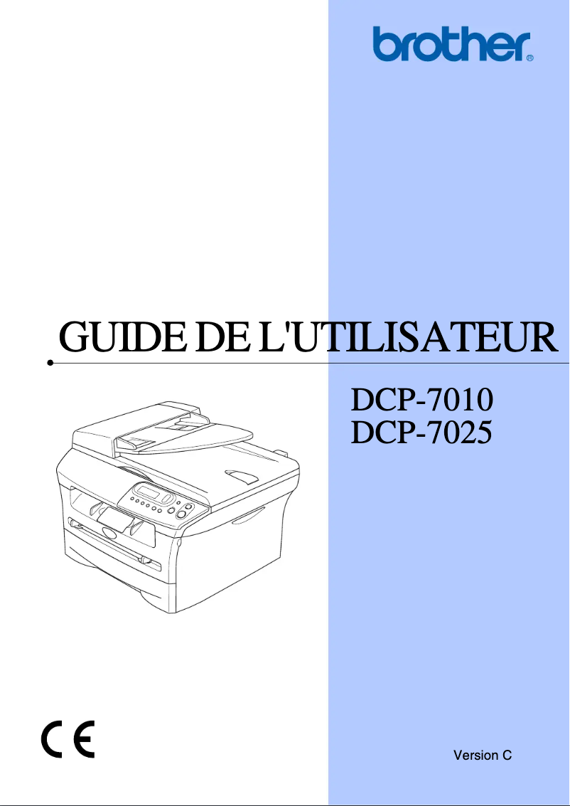 Page n°1 - Manuel utilisateur Brother DCP-7010