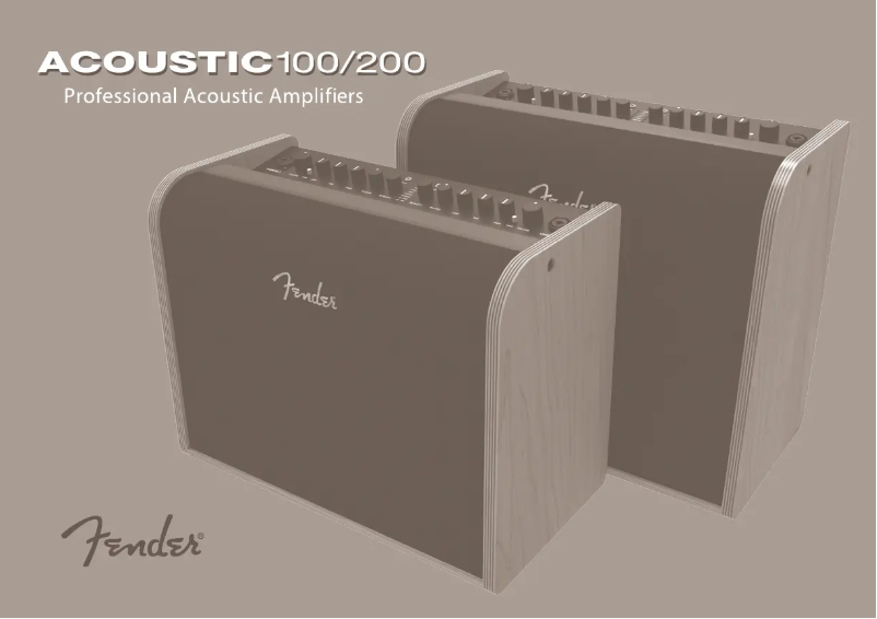 Image de la première page du manuel de l'appareil Acoustic 100