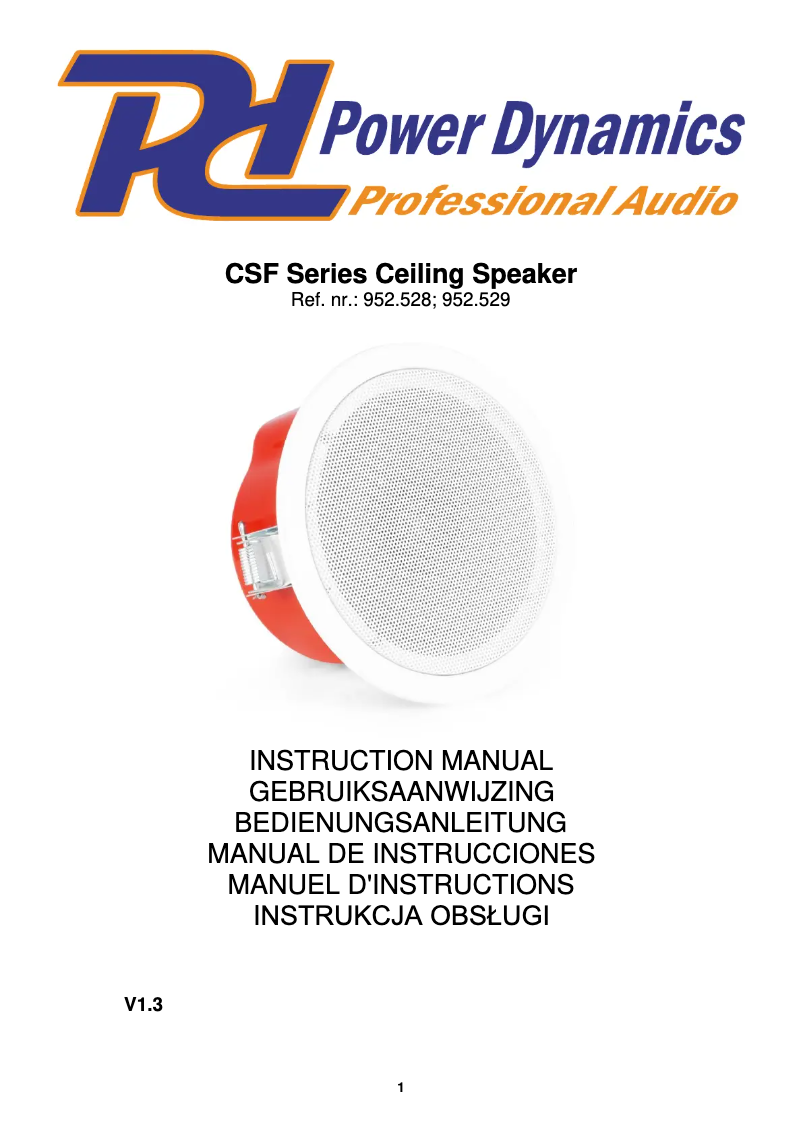 Image de la première page du manuel de l'appareil CSF6