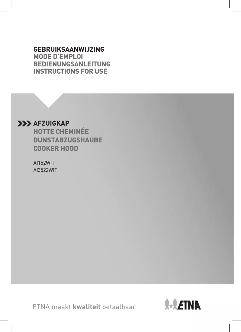 Page n°1 - Manuel utilisateur Etna AI3522WIT