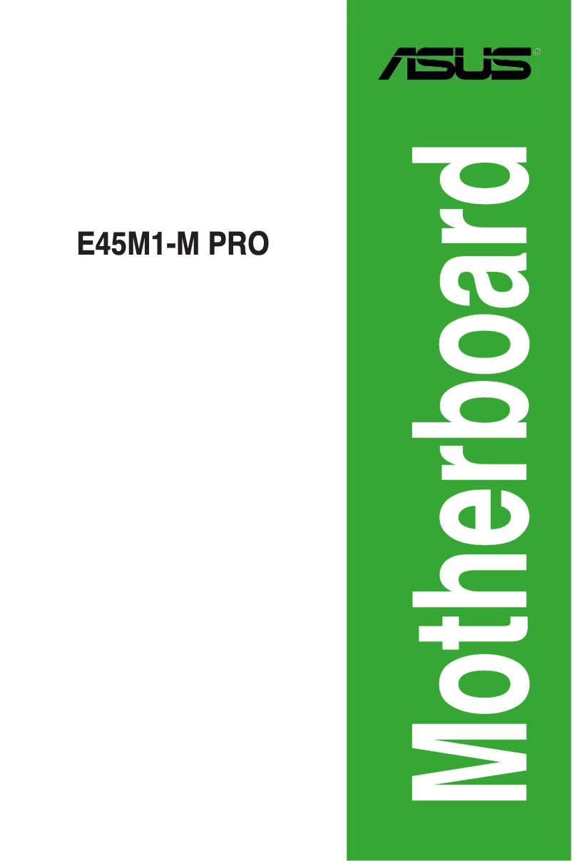 Page 1 de la notice Manuel utilisateur Asus E45M1-M Pro