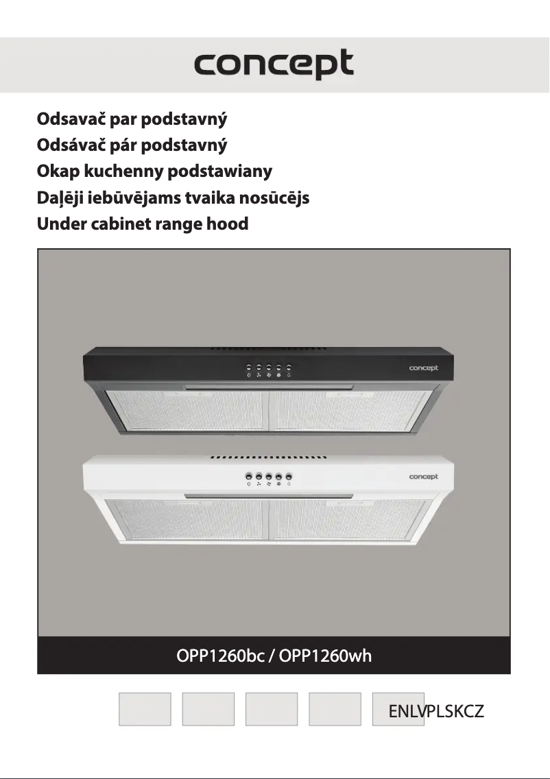 Image de la première page du manuel de l'appareil OPP1260BC