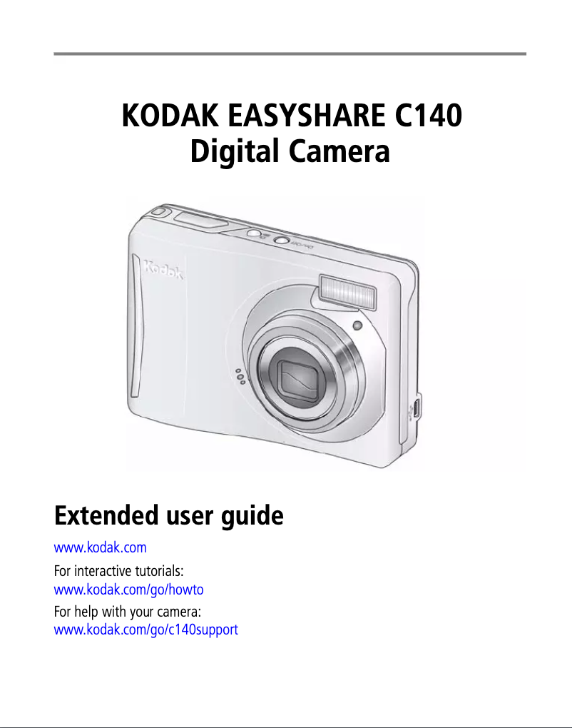 Page 1 de la notice Manuel utilisateur Kodak EasyShare C140